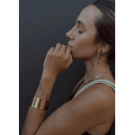 BRACELETE LISO MAXI BANHADO A OURO 