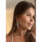 CHOKER MALHA MÉDIA RÓDIO BRANCO 
