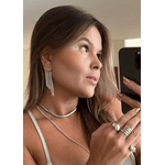 CHOKER MALHA MÉDIA RÓDIO BRANCO 