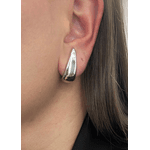 BRINCO EAR HOOK GOTA BANHADO A RODIO BRANCO