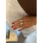ANEL MAXI LISO REGULÁVEL BANHADO RODIO BRANCO