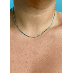 CHOKER CHAPINHAS BANHADO A RODIO BRANCO