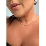 CHOKER CHAPINHAS BANHADO A RODIO BRANCO