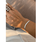 PULSEIRA FITA BANHADO A RODIO BRANCO