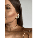 BRINCO EAR CUFF GOTAS BANHADO A OURO