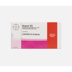 Diane 35 Etinilestradiol 0,035mg + Acetato de Ciproterona 2mg 63 drágeas