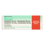 Gracial Desogestrel 25mcg/125mcg + Etinilestradio 40mcg/30mcg 22 comprimidos