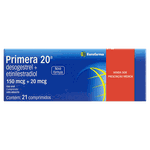 Primera 20 Etinilestradiol 20mcg + Desogestrel 150mcg 21 comprimidos