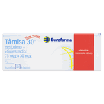 Tamisa 30 Gestodeno 75mcg + Etinilestradiol 30mcg 84 comprimidos