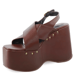 Sandália Feminino Anabela Plataforma 182178 Floter Cacau