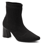 Bota Cano Baixo Salto Grosso Meia 184000 Preto