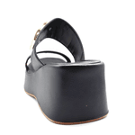 Tamanco Feminino Plataforma Salto Médio 5205 Floter Preto