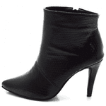 Bota Cano Médio Bico Fino Preto