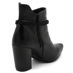 Bota Cano Curto Bico Fino Salto Grosso