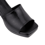 Sandália Meia Pata Salto Grosso 195011 Floter Preto