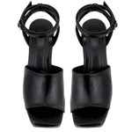 Sandália Meia Pata Salto Grosso 195011 Floter Preto