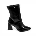 Bota Cano Médio 23026 Verniz Molhado Preto