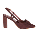 Scarpin Laço em Camurça Terra 5501