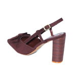 Scarpin Laço em Camurça Terra 5501