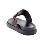 Papete Biker Feminina Camurça Marrom 002 