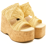 Tamanco Feminino 182177 Gergelim Creme