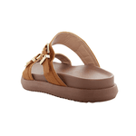 Papete 003 Duas Tiras com Fivela Camurça Carvalho