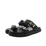 Papete 003 Duas Tiras com Fivela Floter Preto