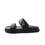 Papete 003 Duas Tiras com Fivela Floter Preto