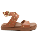 Papete Flat 004 Caramelo Detalhe em Rebite 