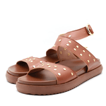 Papete Flat 004 Caramelo Detalhe em Rebite 