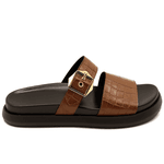 Papete 006 Detalhe em Croco Cacau e Fivela 