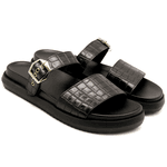 Papete 006 Detalhe em Croco Preto e Fivela