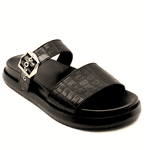 Papete 006 Detalhe em Croco Preto e Fivela