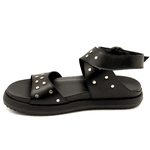 Papete Flat 004 Preto Detalhe em Rebite 