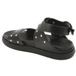 Papete Flat 004 Preto Detalhe em Rebite 