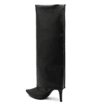 Bota Capa Em Napa Salto Geométrico 1796 Floter Preta