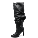 Bota Capa Em Napa Salto Geométrico 1796 Floter Preta