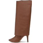 Bota Capa Em Napa Salto Geométrico 1796 Floter Cacau