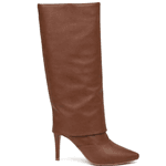 Bota Capa Em Napa Salto Geométrico 1796 Floter Cacau