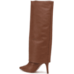 Bota Capa Em Napa Salto Geométrico 1796 Floter Cacau