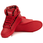 Tênis Sneaker Couro Legitimo Vermelho - REF: 60130