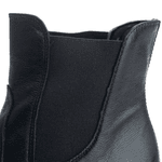 Bota Coturno Chelsea Feminina Couro Legitimo Preto - REF: 6729 
