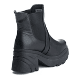 Bota Coturno Chelsea Feminina Couro Legitimo Preto - REF: 6729 