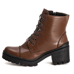 Bota Coturno Feminino Couro Legitimo Mouro - REF: 6738