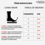 Tênis Masculino Casual Urbano PRETO REF 3011