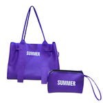 Bolsa Praia De Silicone Violeta