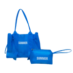 Bolsa Praia De Silicone Azul