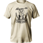 Camiseta 100% Algodão Masculino E Feminino Católica Frase Alegra-te Nossa Senhora