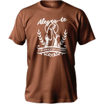 Camiseta 100% Algodão Masculino E Feminino Católica Frase Alegra-te Nossa Senhora