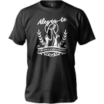 Camiseta 100% Algodão Masculino E Feminino Católica Frase Alegra-te Nossa Senhora